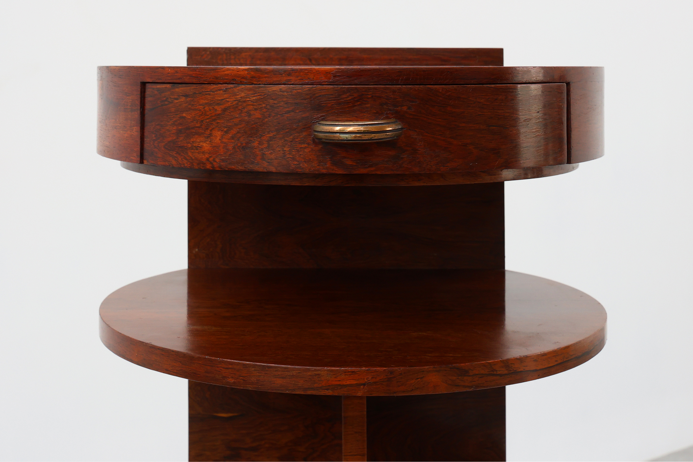 Wooden Nightstand or Cabinet by Michel Dufet in Art Deco style, France ca. 1930thumbnail